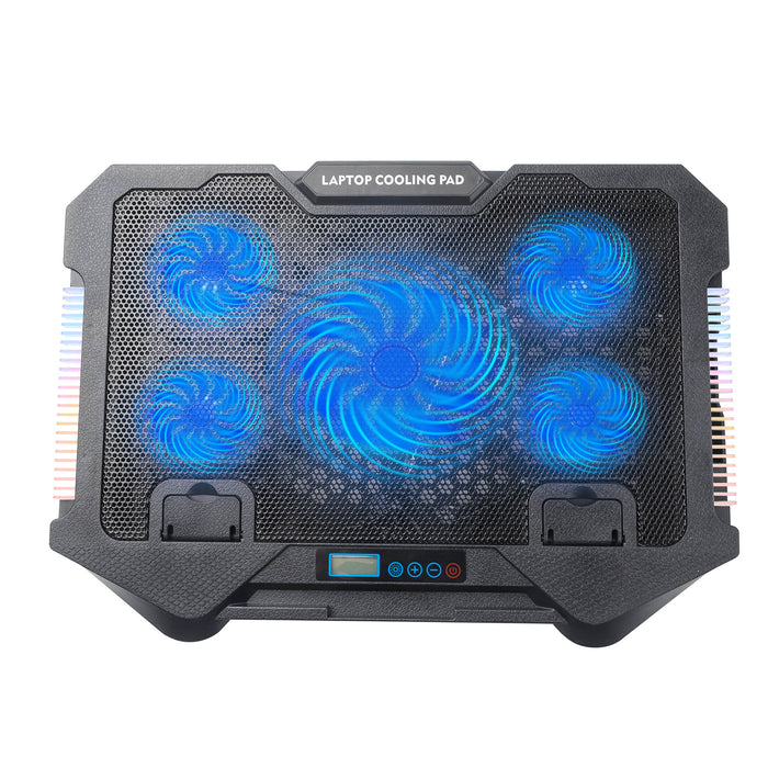 Laptop Cooling Pad, Air-Cooled, Variable-Speed, RGB Backlit Laptop Cooler