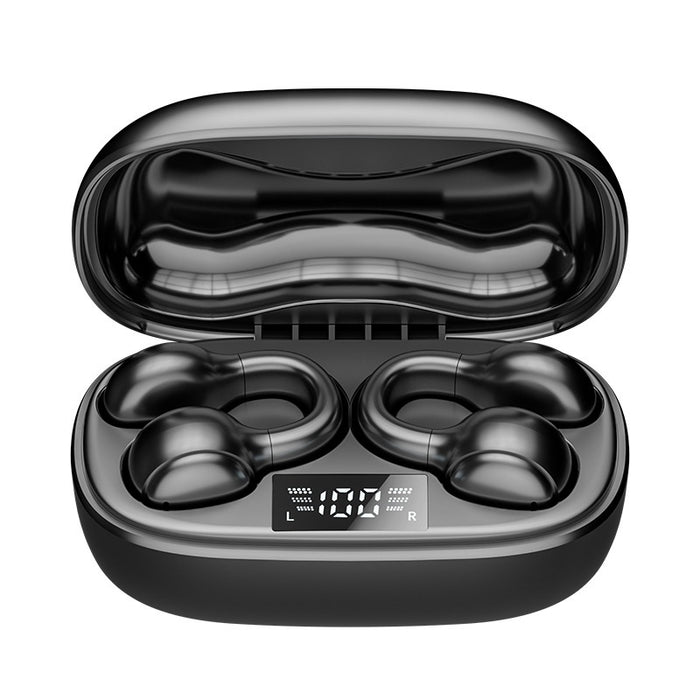 Bone-conduction Bluetooth Headphones Non-in-ear Ear-clipping Design Ultra-long Battery Life