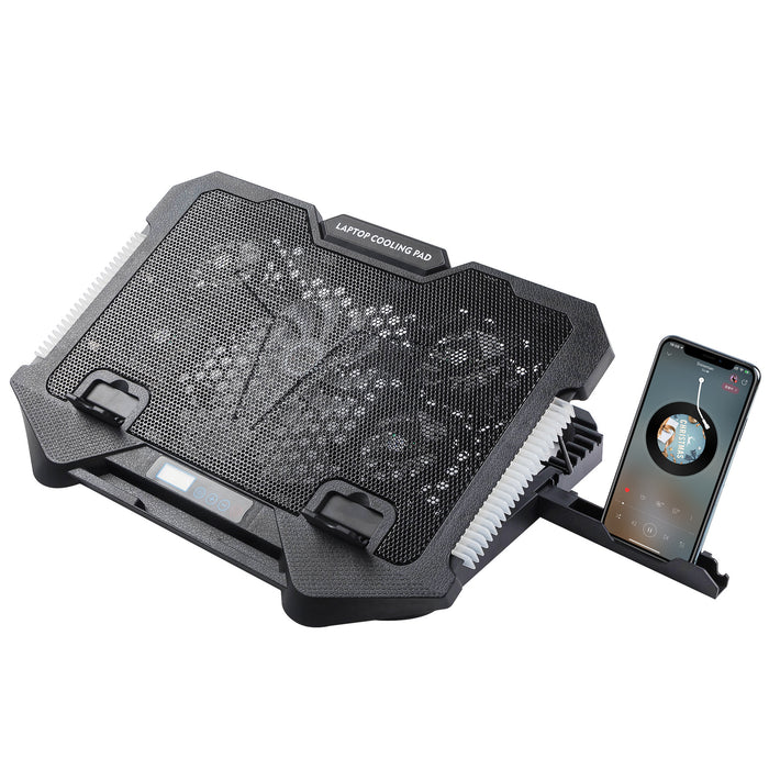Laptop Cooling Pad, Air-Cooled, Variable-Speed, RGB Backlit Laptop Cooler